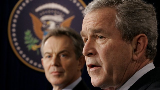 George Bush Tony Blair 2006